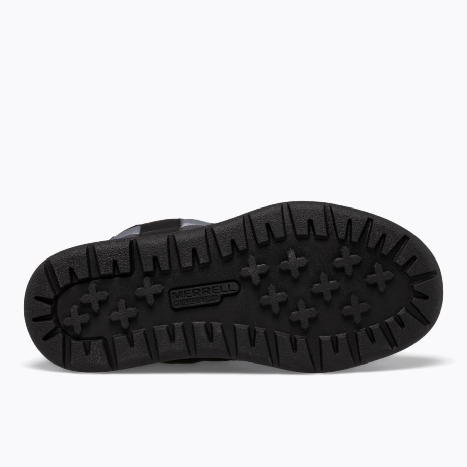 Nagy Gyerek Alpesi Puffer Vízálló Bakancs Merrell Fekete Szürke