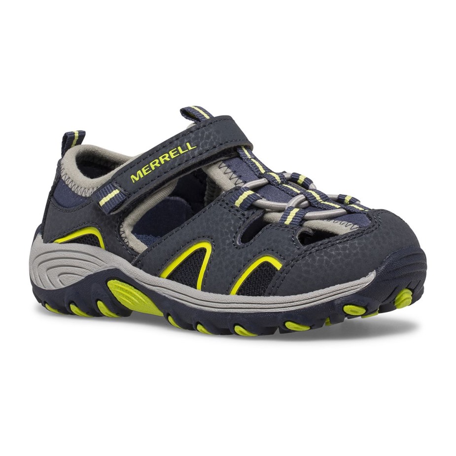 Kis Gyerek Hidro H2o Hiker Jr Szandál Navy Lime Merrell