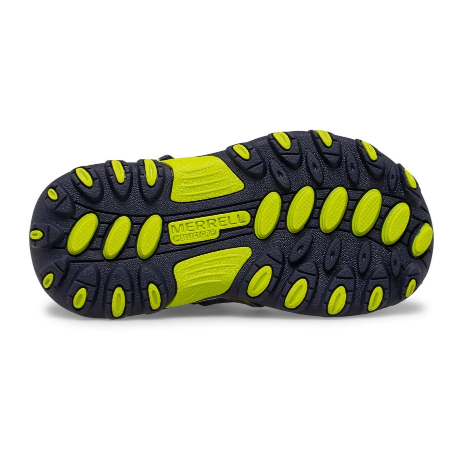 Kis Gyerek Hidro H2o Hiker Jr Szandál Navy Lime Merrell