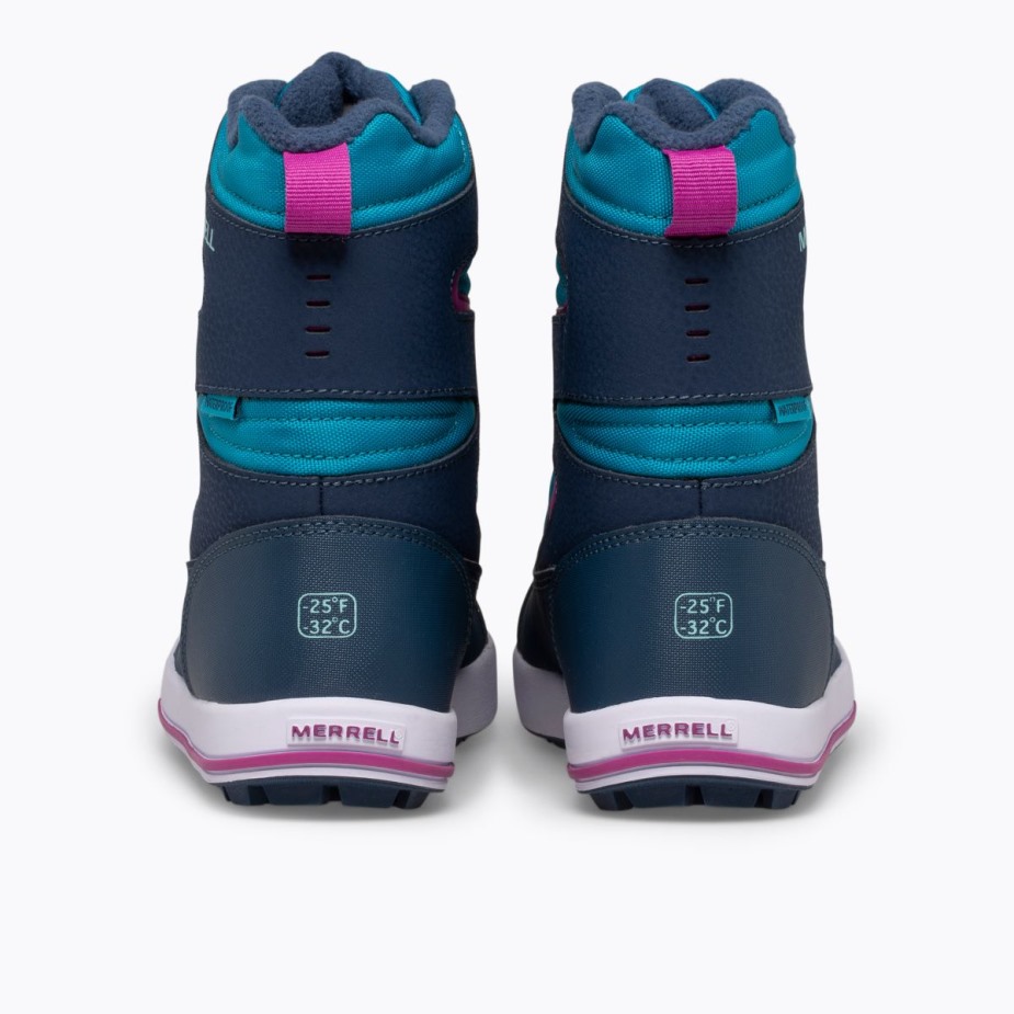 Kisgyerek Hóbank 3.0 Csizma Merrell Navy Türkiz