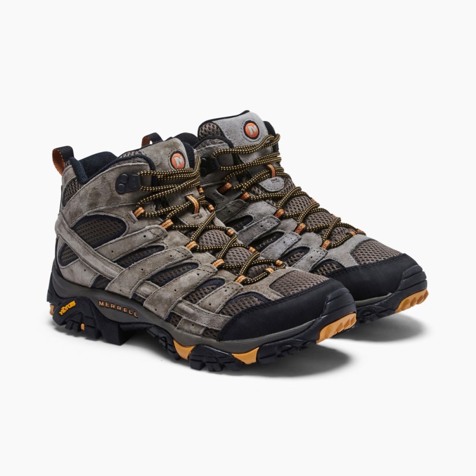 Férfi Moab 2 Mid Ventilátor Diós Merrell