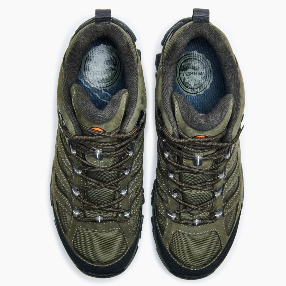 Férfi Moab 3 Smooth Mid Gore-tex Olive Merrell