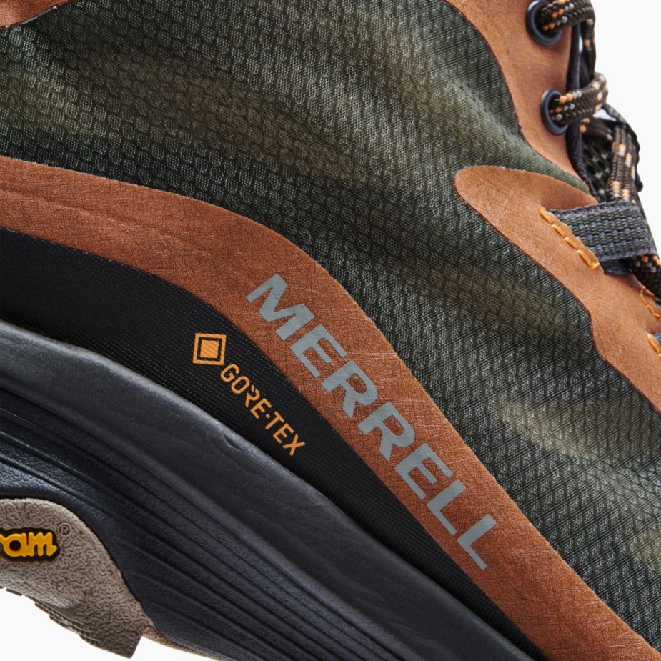 Férfi Moab Sebességű Közepes Gore-tex Lichen Merrell