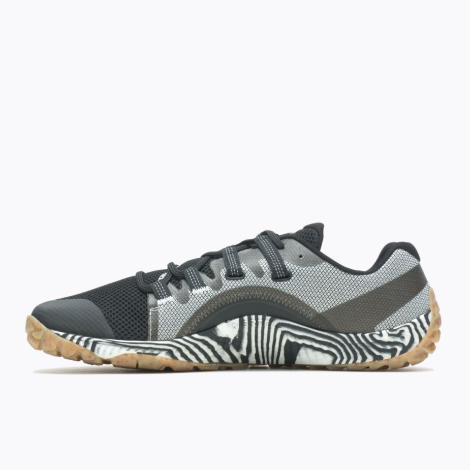 Férfi Trail Kesztyű 6 Eco Dye Fekete Fehér Merrell