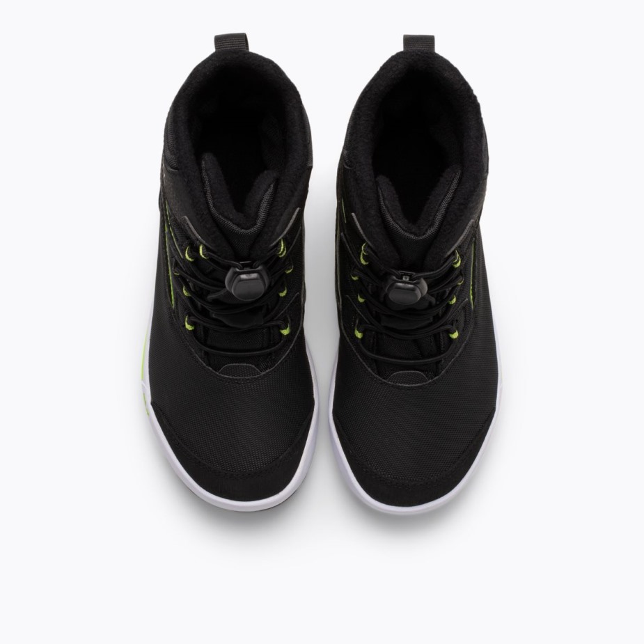 Merrell Fekete Szürke Zöld Kis Gyerek Snow Bank 3.0 Csizma