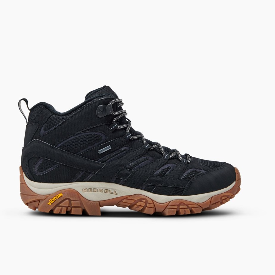Merrell Fekete Gumi Férfi Moab 2 Mid Gore-tex