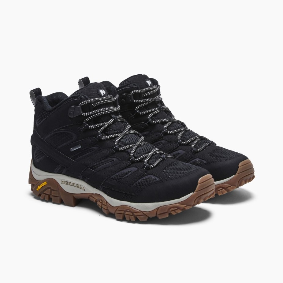 Merrell Fekete Gumi Férfi Moab 2 Mid Gore-tex