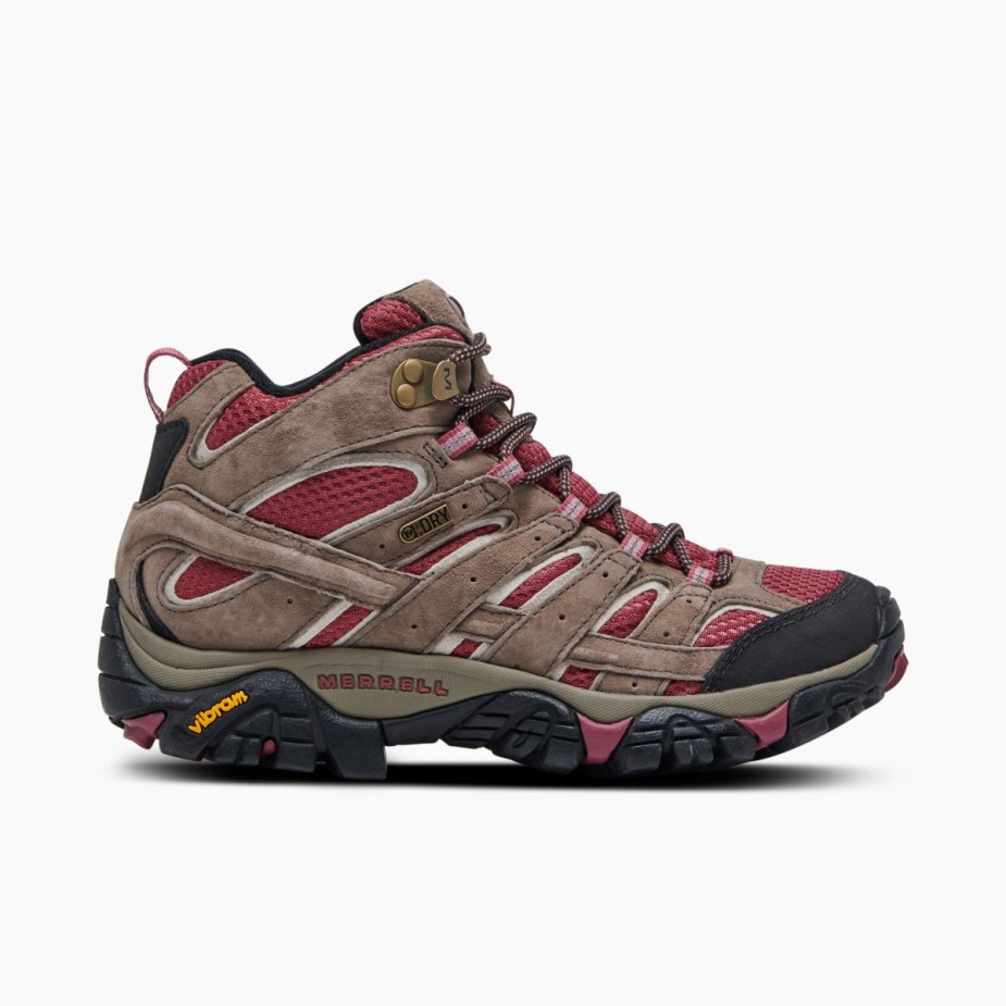 Merrell Boulder Pirosító Női Moab 2 Mid Vízálló
