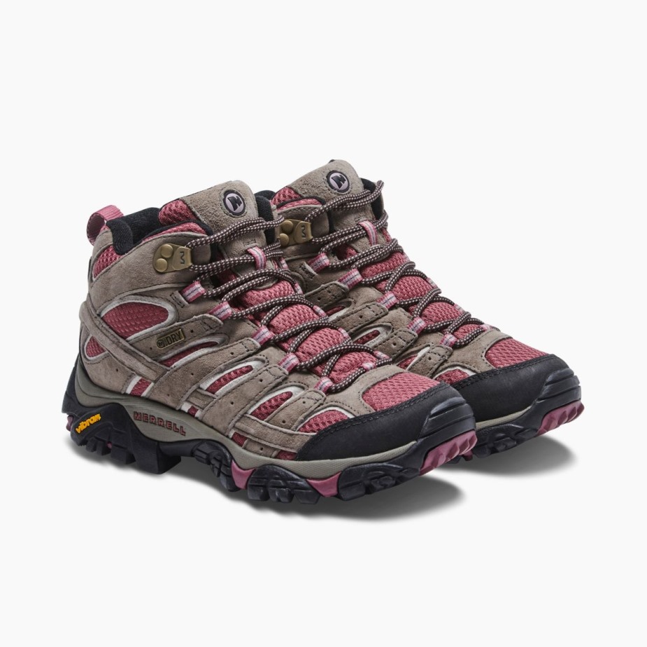 Merrell Boulder Pirosító Női Moab 2 Mid Vízálló