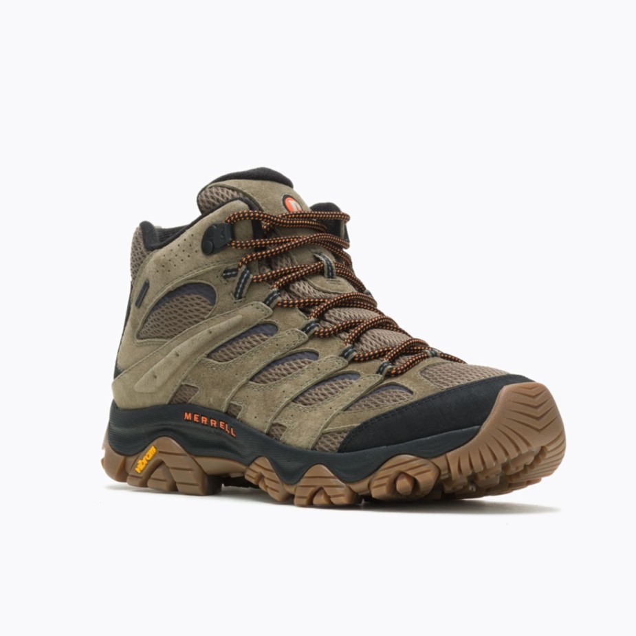 Merrell Férfi Moab 3 Mid Vízálló Oliva Gumi
