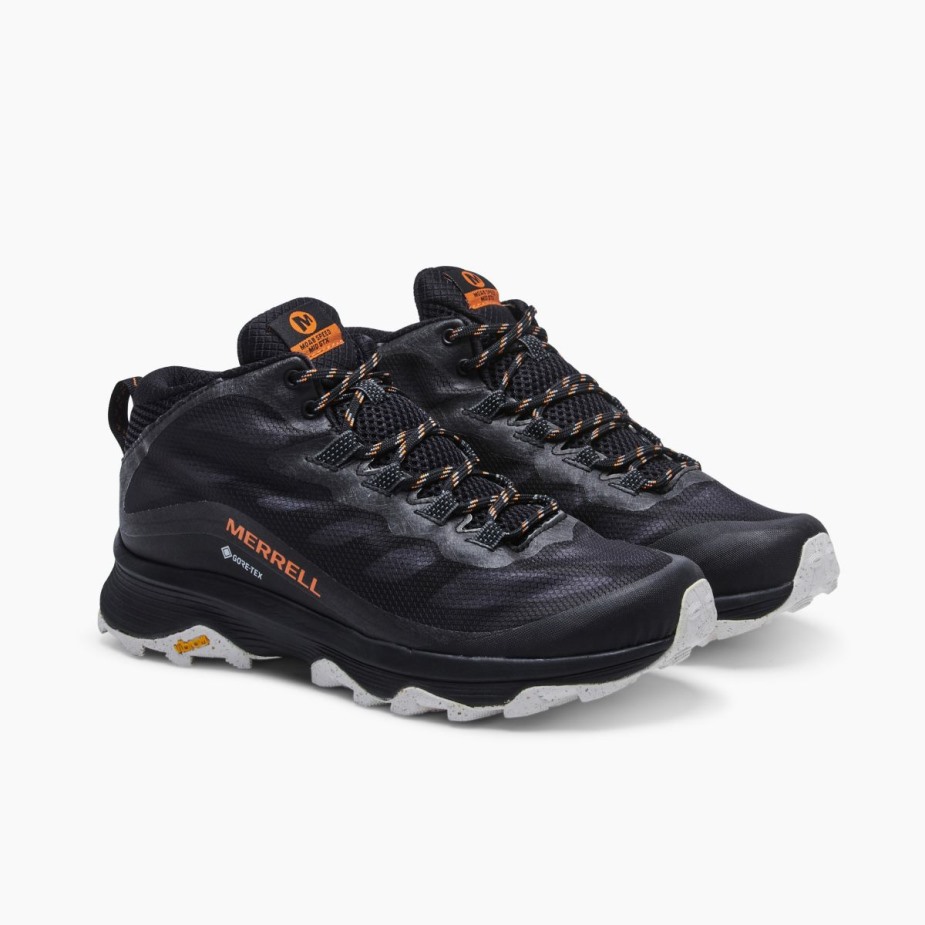 Merrell Férfi Moab Speed Mid Gore-tex Fekete