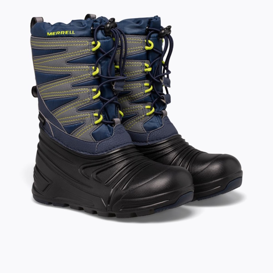 Merrell Sötétkék Fekete Szürke Nagy Gyerek Hó Quest Lite 3.0 Vízálló