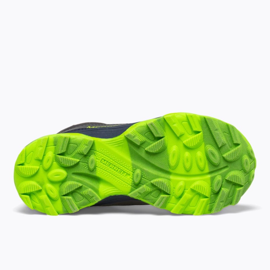 Merrell Sötétszürke Lime Nagy Gyerek Moab Sebesség Közepes Vízálló