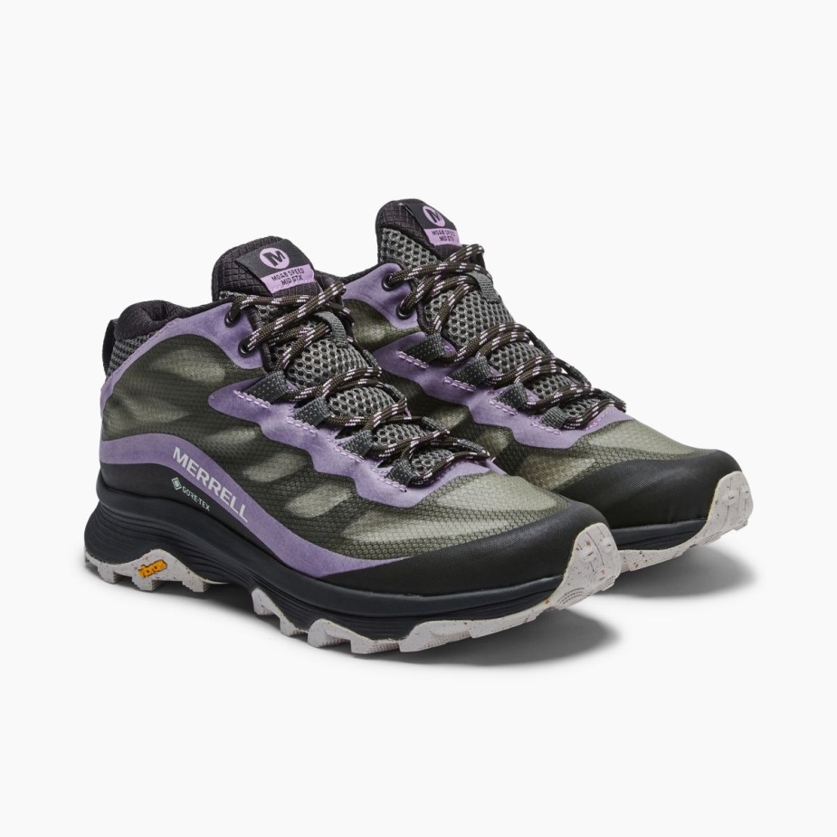 Merrell Női Moab Speed Mid Gore-tex Lichen