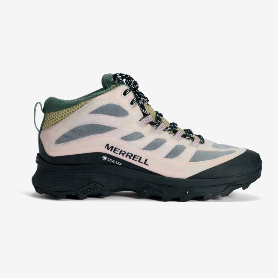 Merrell Női Moab Speed Mid Gore-tex X Izzadt Betty Fehér Rózsaszín