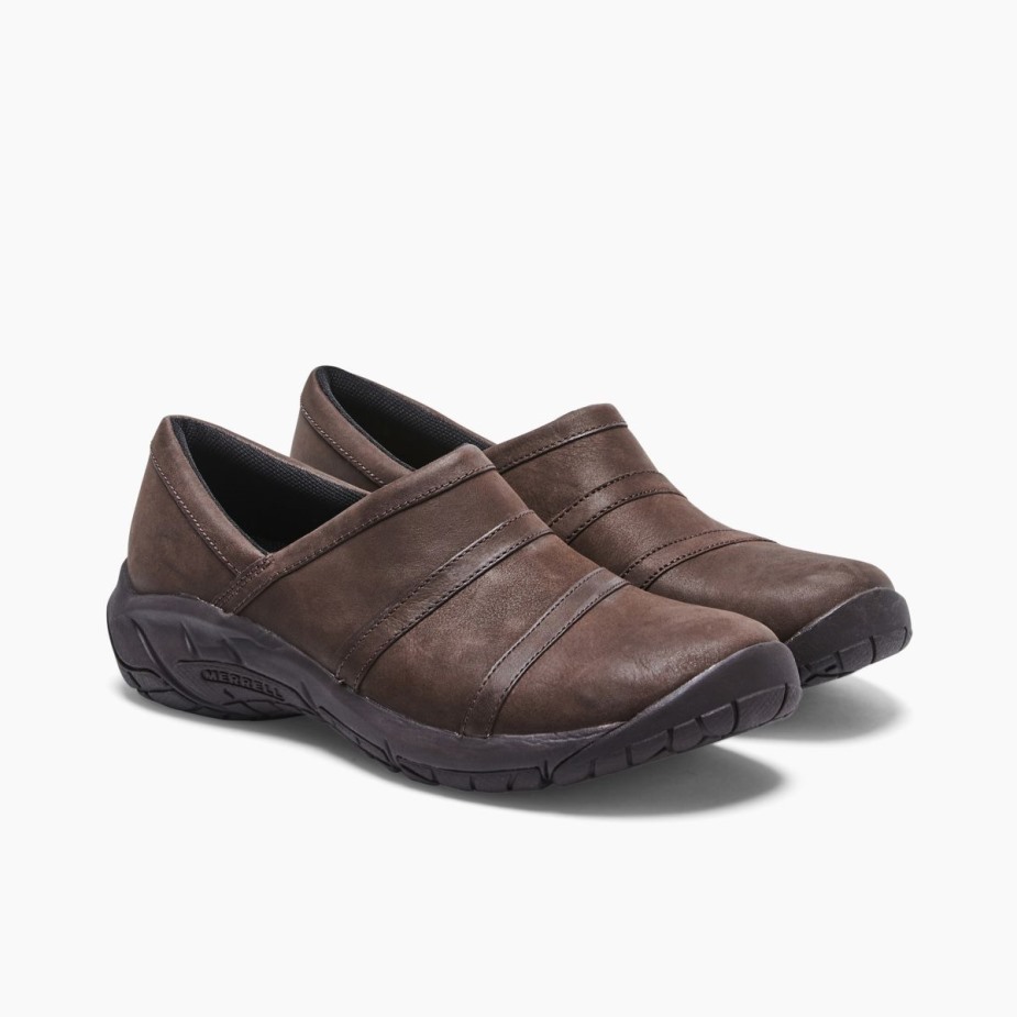 Női Ráadás Moc 4 Bőr Széles Szélességű Bracken Merrell