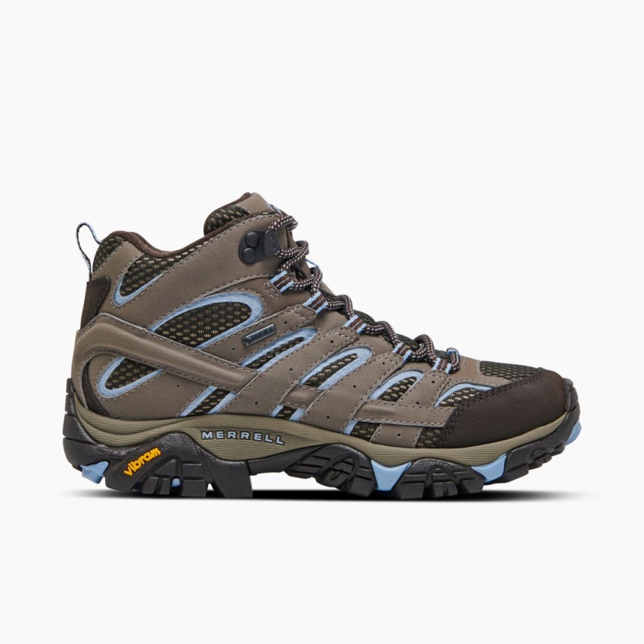 Női Moab 2 Mid Gore-tex Merrell Brindle