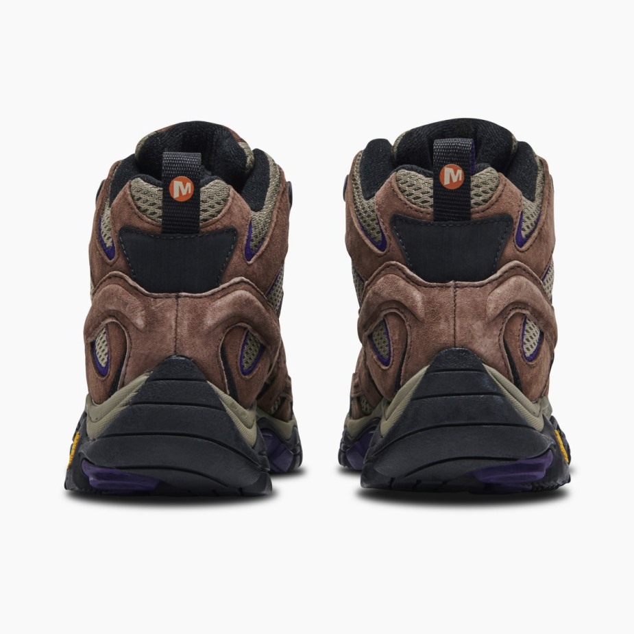 Női Moab 2 Mid Ventilátor Széles Szélességű Bracken Purple Merrell