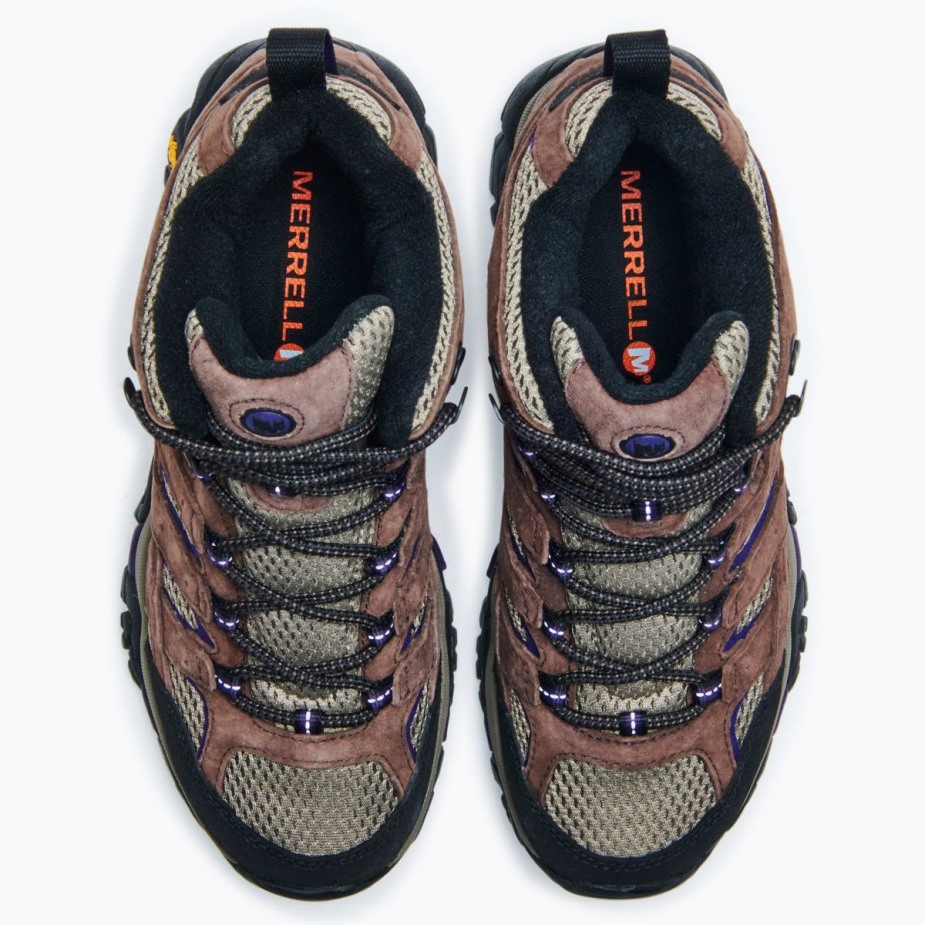 Női Moab 2 Mid Ventilátor Széles Szélességű Bracken Purple Merrell