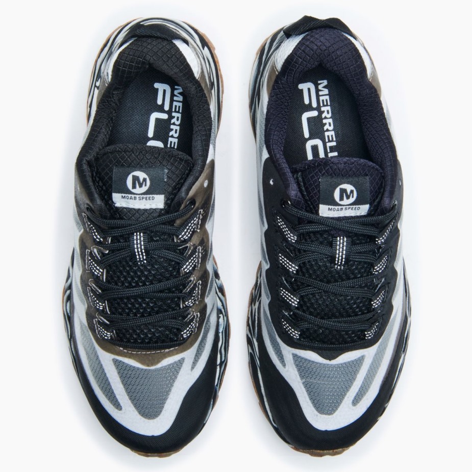 Női Moab Speed Eco Festék Fekete Fehér Merrell