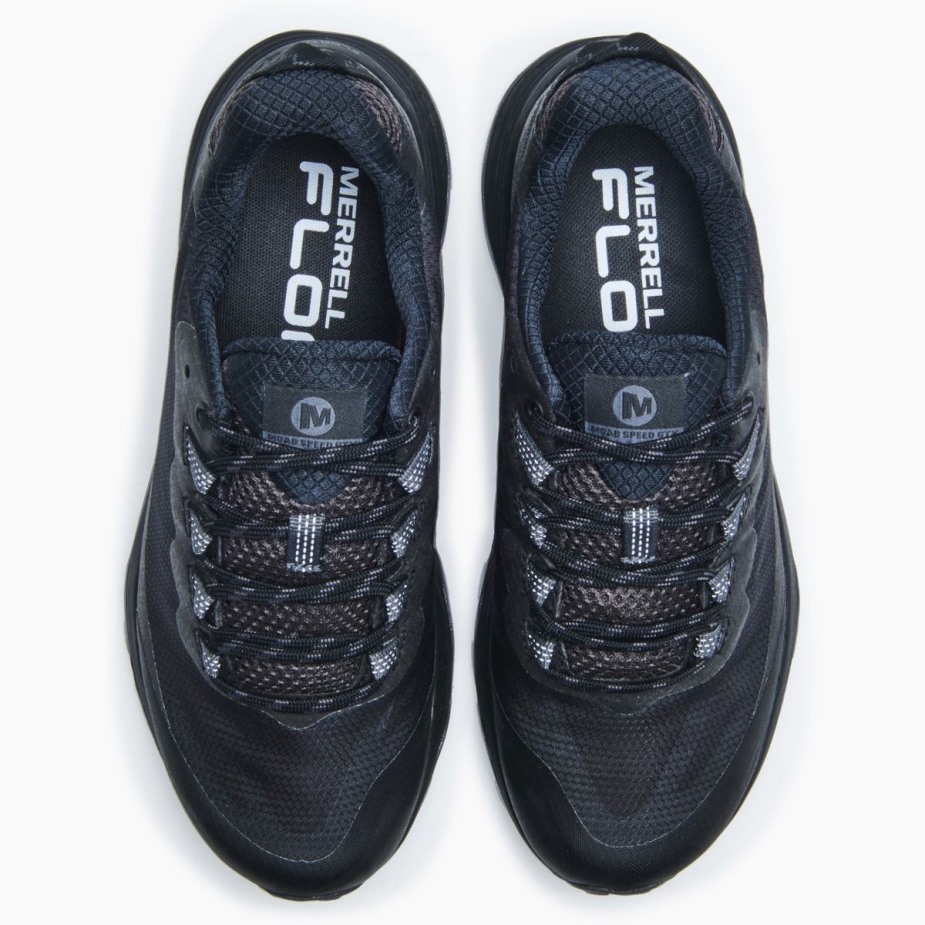 Női Moab Speed Gore-tex Merrell Fekete Aszfalt