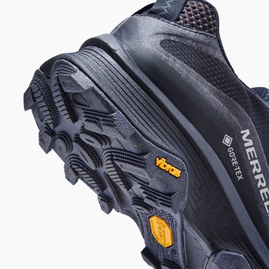 Női Moab Speed Gore-tex Merrell Fekete Aszfalt